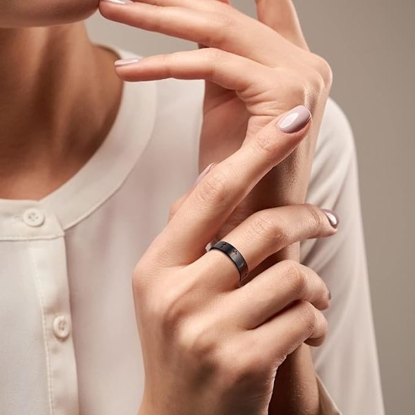 No. 7 Rostfritt Stål Parring Mode Enkel Vardaglig Fingerringar Förlovning Jubileum Smycken för Män Kvinnor