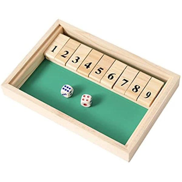 Digitalt trebrett Shut Box Klassisk Terning Spill Dobbel Flip Brett Leketøy Flip Block Brett 2 Spillere Juleunderholdning For Tre Digit
