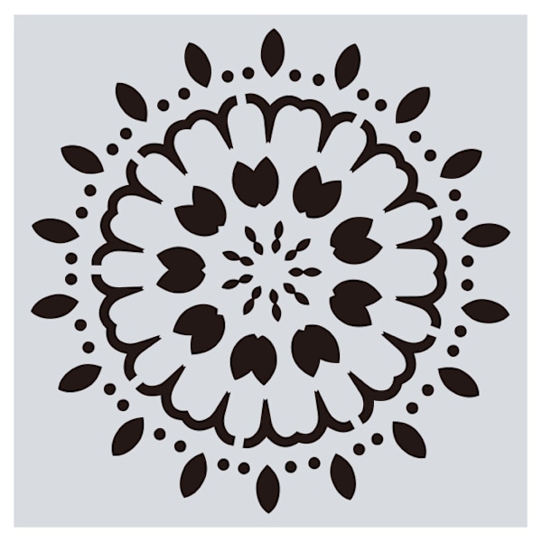 Uudelleenkäytettävät Stenssit - Mandala Stenssit DIY-seinätaiteelle ja Scrapbookingille (16 kpl)