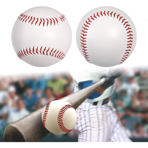Hård Läder Baseball för Sportträning, Träningsboll och Matchboll, Vuxna för Inomhus- och Utomhusbruk