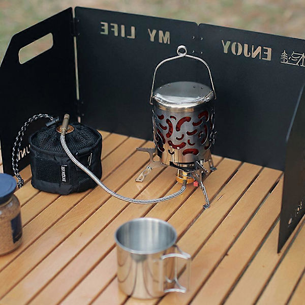 Utomhus Bärbar Camping Picknick Håll Varma Spisar Skydd Snabb Uppvärmning Kallt Miljö Varm Utrustning Metall Uppvärmning Hölje Rostfritt Stål Skydd