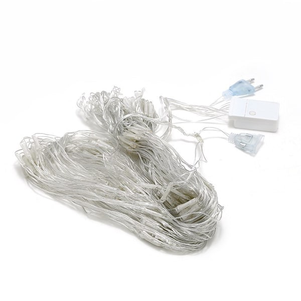 3M x 2M Nätlampor Utomhus Julnätlampor för Buskar Plug-in, 200LED Julträdgårdsljus Vattentäta (Varmvit)