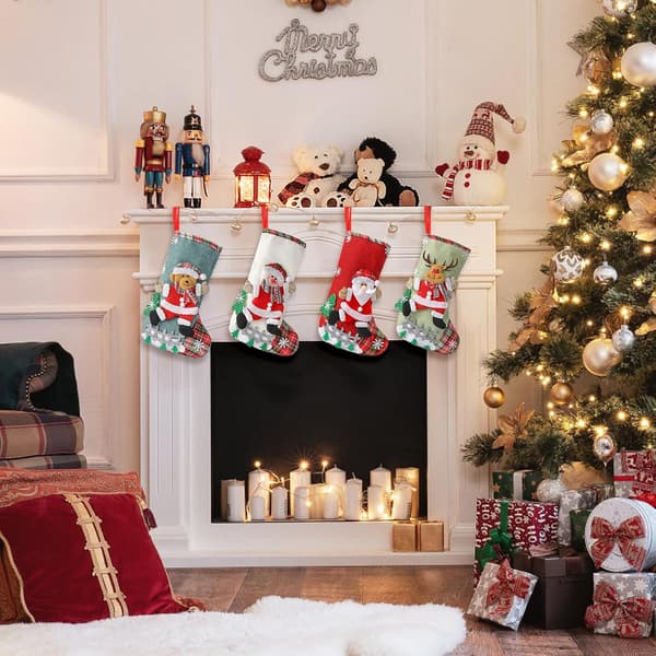 1 stk. Snemand julesok i hør til julepynt Snowman