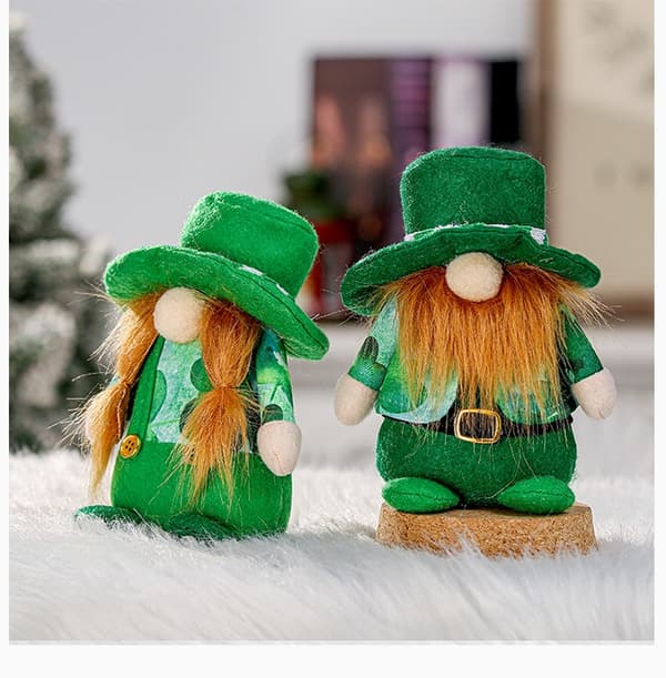St. Patrick's Day Tomteprydnad Grön Klöver Sp