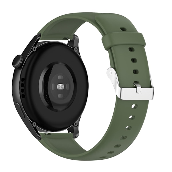 Kompatibel med Huawei Watch 3 Pro Rem Fleksibel Silikon mørkegrønn
