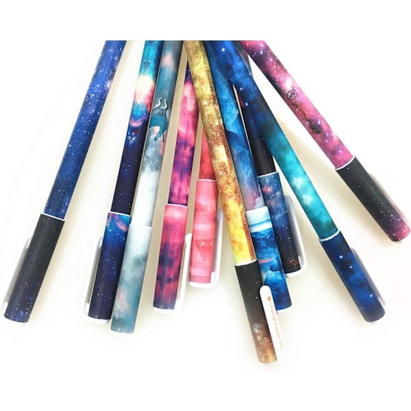 Söpöt värikkäät geelikynät, moniväriset kynät Bullet Journal -kirjoittamiseen, sarjakuvageelikynä, kuulakärkikynäsetti 10 kpl 0,38 mm