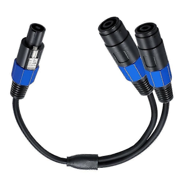 Speakon Splitter Kabel 1 Han Til 2 Hun Højttalerkabel, Speak-on Kabel 2 Polet Adapterkabel (1 Han