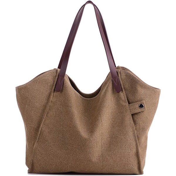 Dame Håndtasker Lærred Skuldertasker Tote Tasker Crossbody Tasker Shoppere Strandtaske