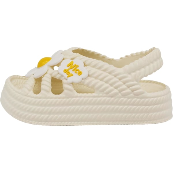 Taaperoikäisten tyttöjen ja poikien sandaalit, pienten tyttöjen ja poikien lasten kesäjuhlakengät, pienten lasten vapaa-ajan sandaalit white Size 30-31,inner length 18.5cm