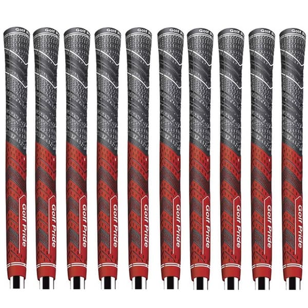 10 kpl Golf Pride MCC PLUS 4 -golfgrippejä vakiokoko Red