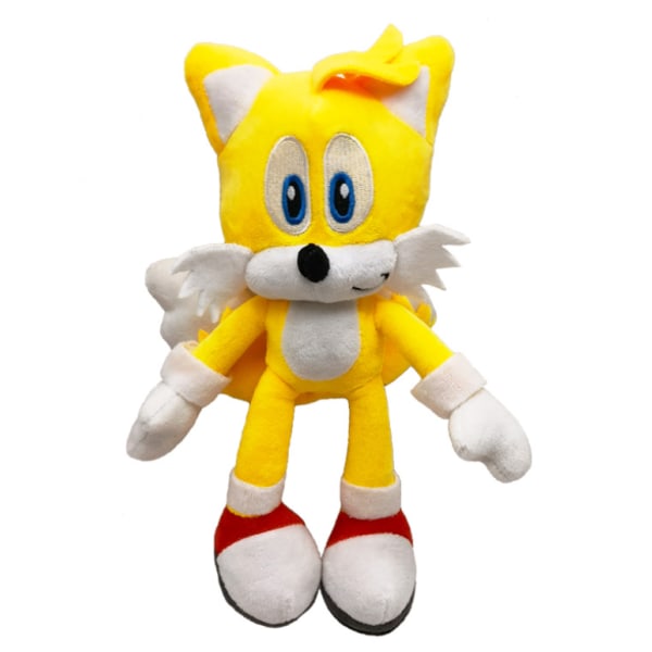 Soft Sonic Plyschleksaker Knuckiles Shadow Tails Sonic Doll Yellow 27cm