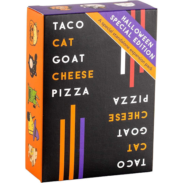 Taco Cat Goat Cheese Pizza – Halloween-versio – Halloween-juhlapelit – Halloween-juhlapalvelukset, Halloween-koulujuhlapalkinto, Karkki vai kepponen -lahja