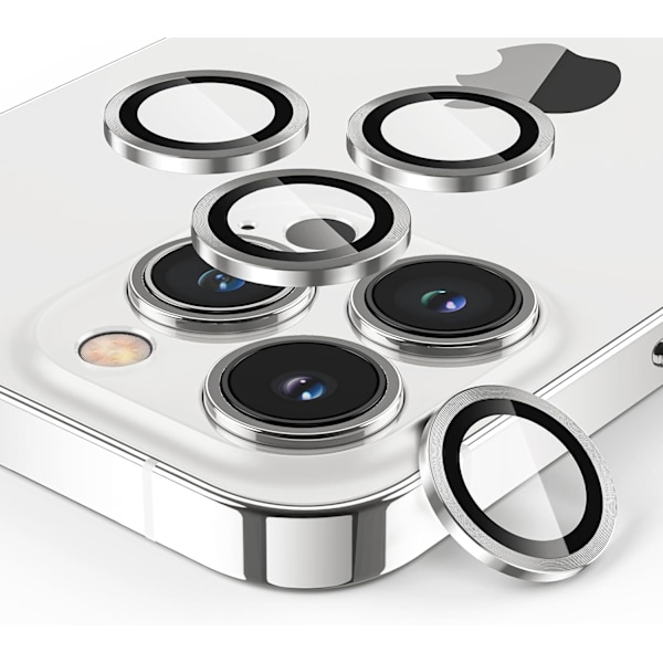Kameran linssin suojakalvo iPhone 16pro/16promax -puhelimille, 3 kpl, linssin suojakalvo, HD-läpinäkyvä karkaistu kovuus, naarmuuntumaton, kuplaton sliver 16pro/16promax