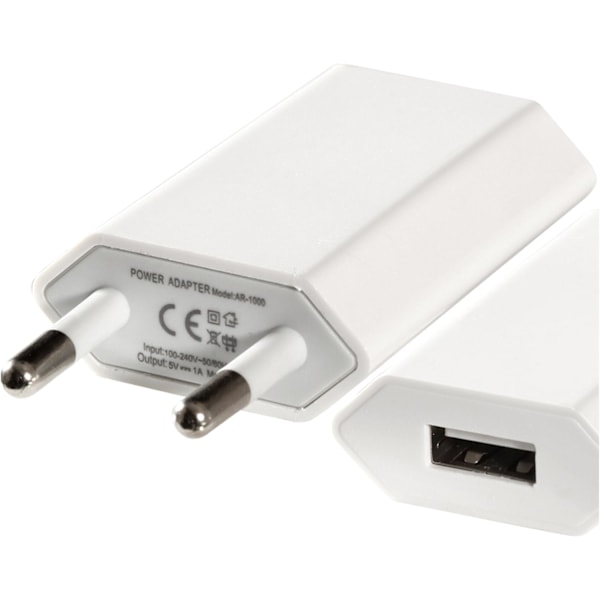 2-pakning Lader for iPhone / Samsung etc. 5V / 1A