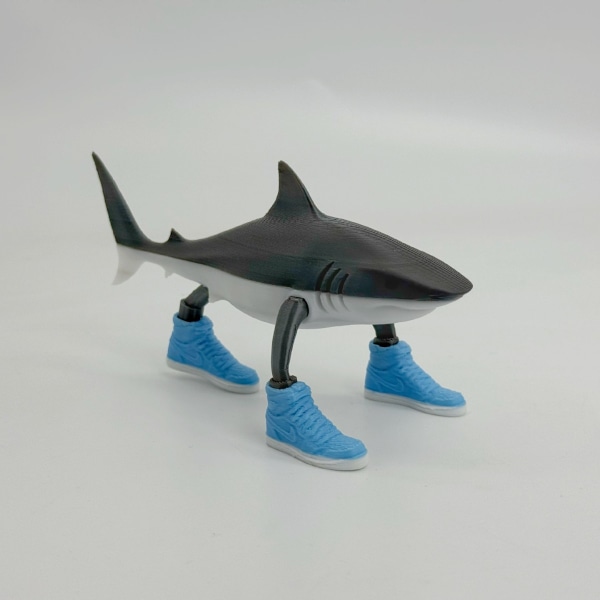 Tung Tung Tung Sahur Figur, Tralalero Tralala Skrivbordsdekor, Haj Meme Figur Skrivbordsdekor, Haj i Sneakers Staty, Djur Samlarfigurer