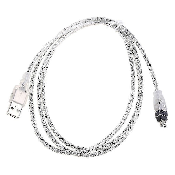 1 stk. USB til Firewire IEEE 1394 4p 4-pin Ilink Adapter Kabelledning Zzj
