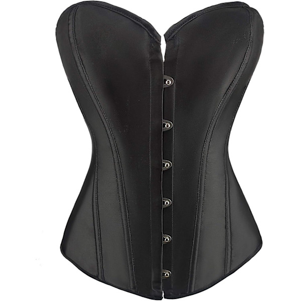 Kvinnors Satäng Bustier Topp - Burlesque Bask Shaper