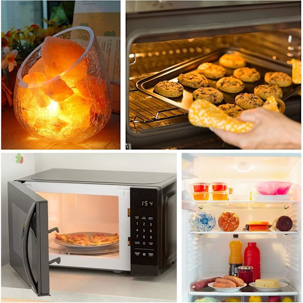 25W Ovnpære 300 Grader E14 Dæmpbar, Varm Hvid 2700k, AC 220V-240V, 85LM, Til Mikrobølgeovn, Ovn, 6 stk 25W