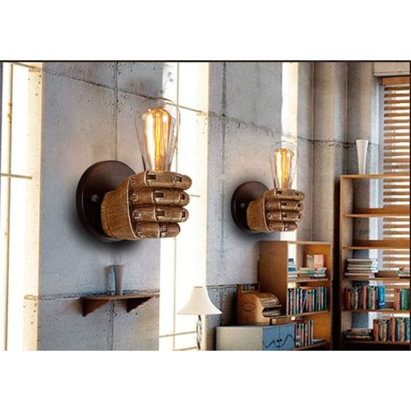 Antik Næve Væglampe Sconce Belysning Vintage Industri Væglampe til E27 Edison Pære Base, Uden Lampe