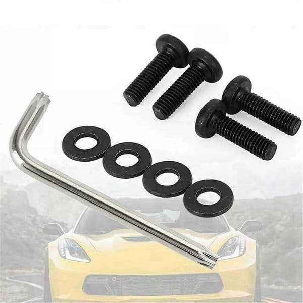 4X Vinge Spoiler Centerbolte+Nøgle 23155297 til C7 Z06 2014+