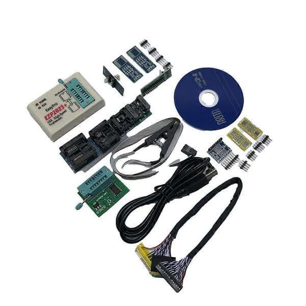 EZP2023 USB SPI Programmer Fullt Sett + 12 Adapter Støtte 24 25 93 95 EEPROM Flash Bios for EZP2019
