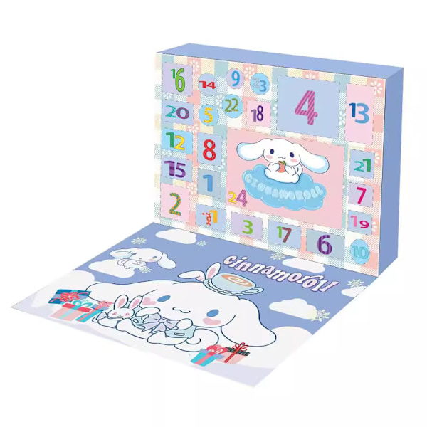 2024 Julkalender Kuromi My Melody Cinnamoroll Sanrio Leksakstillbehör Julnedräkningskalender Barnpresenter My Melody