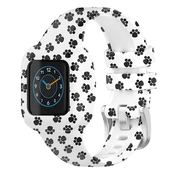 För GarminFit RJ3/Garmin Vivofit JR3 Mönstertryck Smart Klockarmband Ersättning Footprint