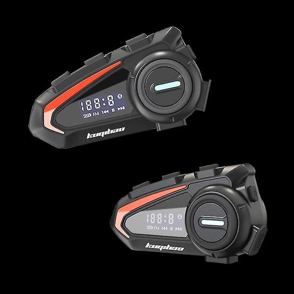 Hjelm Bluetooth Headset Motorsykkel Bluetooth Headset Med Skjerm Lang Levetid Vanntett for Fører
