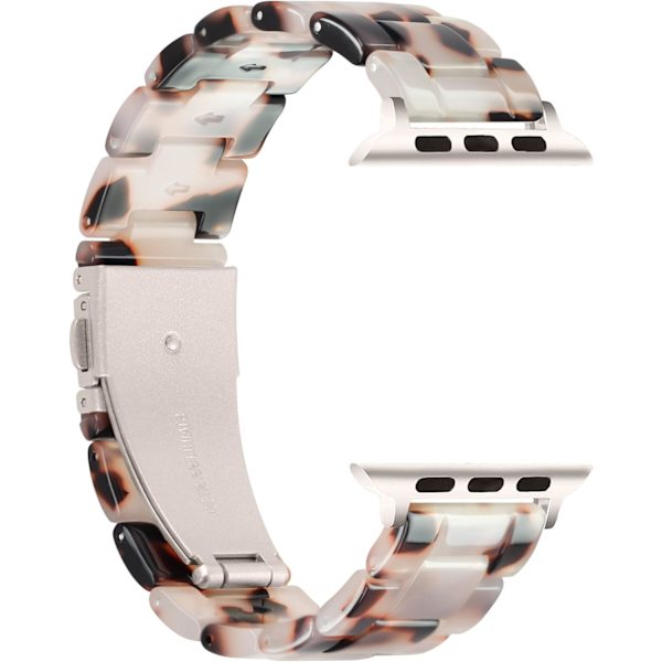Remmar 41mm 40mm 38mm, Justerbar iwatch-rem med Starlight rostfritt stålspänne för Apple Watch Series 9 Series 8 7 6 SE 5 4 3 2 1