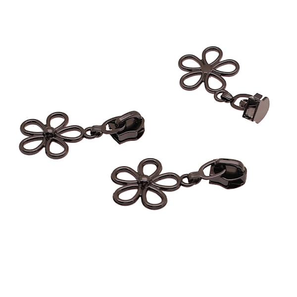 5 Stykker Lyse Blomsterformede Glidelåsdragere i Flere Farger - Slitesterk Sink Legering, Lettglidende Erstatningstrekkere for Nylon Glidelåsbånd Vesker