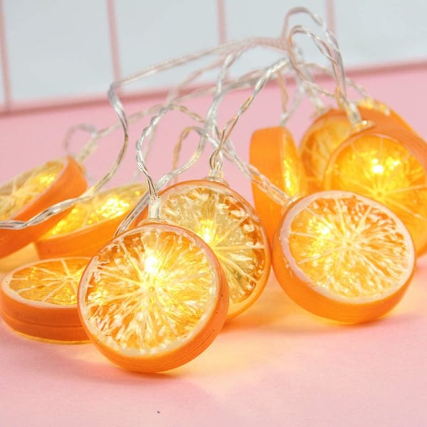Stränglampor, 1,5 m Twinkle Lights String Lighting inomhus julgransdekorationer fönsterjulbelysning (10 LED, orange)