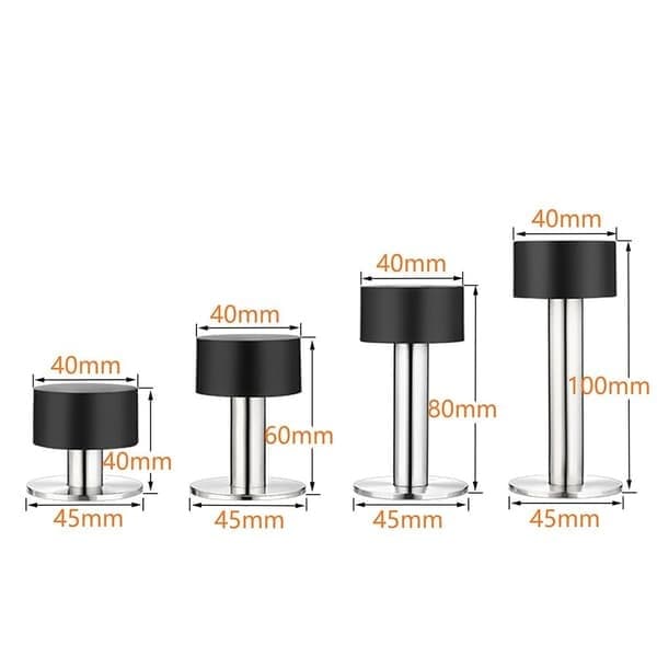 Dørstopper Gummihvit 100MM Hvit 100mm Hvit 100mm White