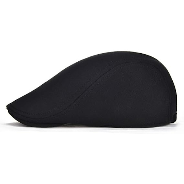 Herr Bomull Newsboy Cap Mjuk Passform Cabbie Hat