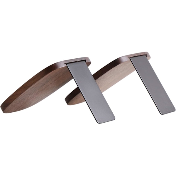 Bokstøtter for hyller, Dekorative ender for bøker, DVD-er og mobiler, 14 x 12 x 10,8 cm (Valnøtt)