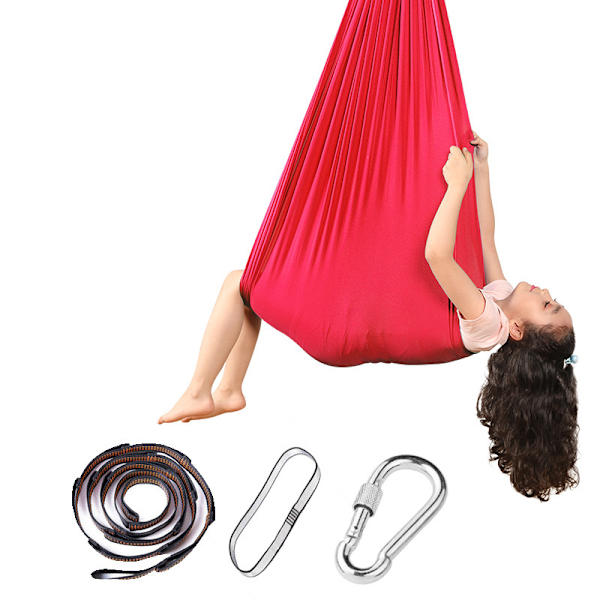 Aerial Yoga Terapisvingset & Hängmatta Kit för Flexibilitet & Smärtlindring 280*150CM