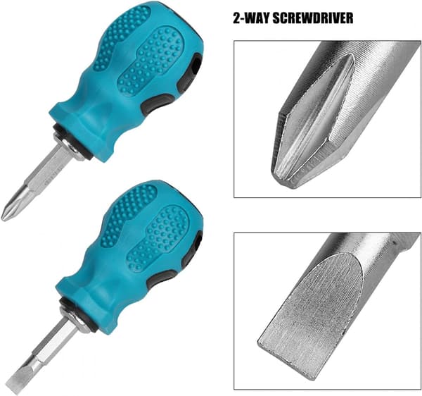 Mini Phillips fladskruetrækker i rustfrit stål 02