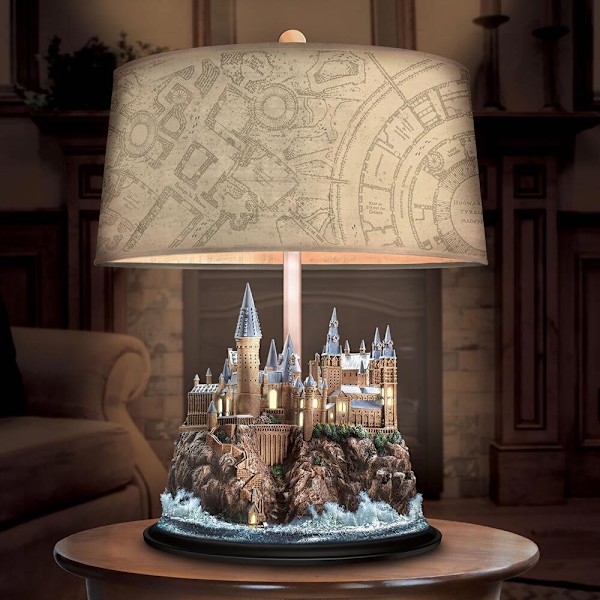 The Bradford Exchange Harry Potter Hogwarts Castle Ljusgivande Skulptur Bordlampa