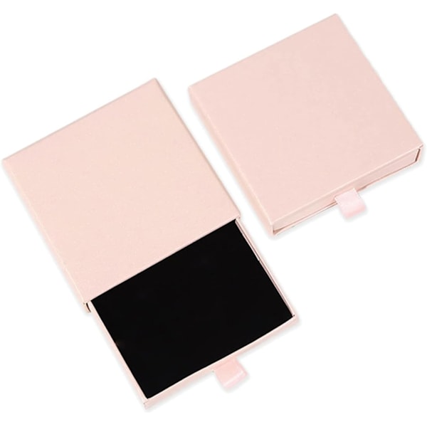 1 st Smyckespresentask Papper Smyckesdisplay Presentask 9*9*1,7cm/3,5*3,5*0,6in Liten Presentask