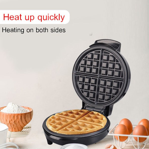 Mini Elektrisk Vaffeljern, Non-stick Overflade, Rød