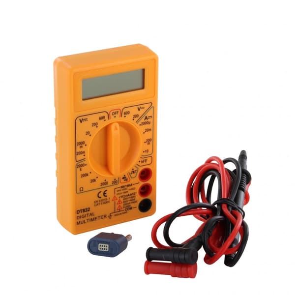 DT830B gul digital multimeter mini multimeter voltmeter elektriker