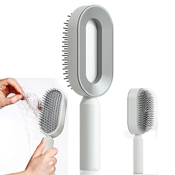 Självrengörande borste rengör håravfall med ett klick 3D-luftkuddemassageborste