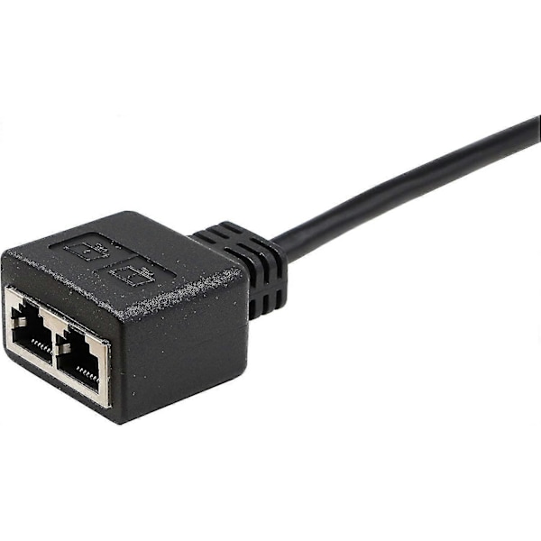 Netværksadapter Rj45 1 Til 2, Rj45 A Han-hun Dual Adapter (15cm) Den Bruges Til At Skifte Netværket Mellem To Porte Uafhængigt, Og De To Porte