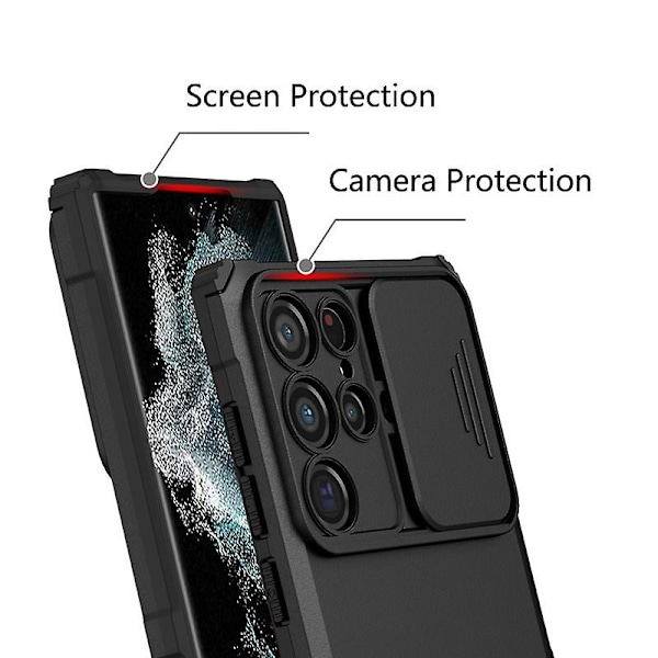 Luova iskunkestävä suojakotelo, yhteensopiva Galaxy S23 Ultran kanssa