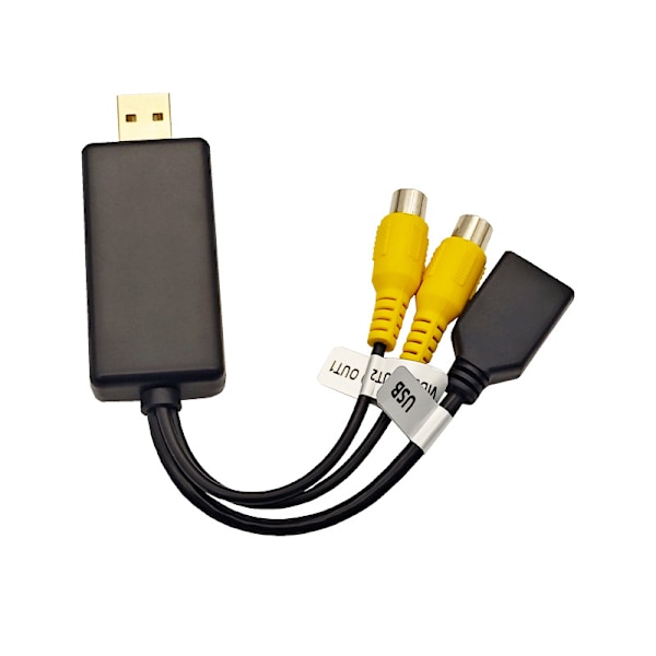 USB till CVBS Videoutgång Adapter Box Gränssnitt Anslut till Monitor Display Enhet för Android Radio Multimedia