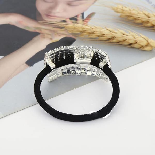 2-pack strass-hårband, elastiska kristallhårband, glitterhårklämmor, hårband