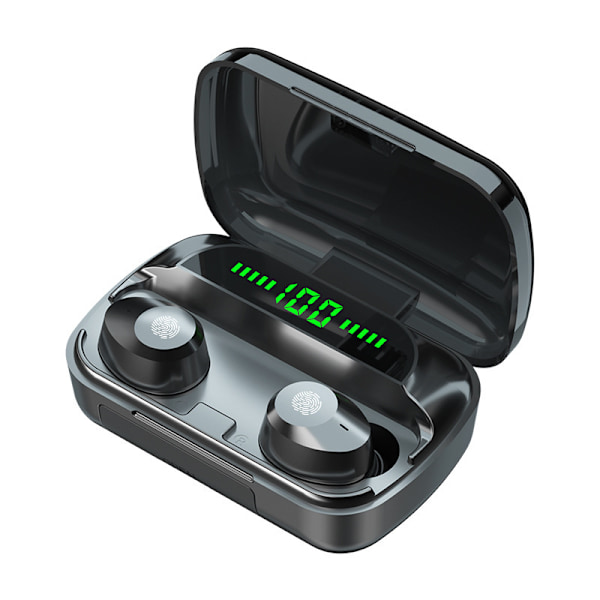 Trådløse ørepropper, Bluetooth 5.3 In-Ear hodetelefoner, Bluetooth ørepropper med mikrofon USB-ladeetui Stryke på