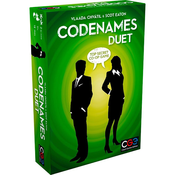 Czech Games Codenames: Duet - Tvåspelarordavledningspelet för fester hemma