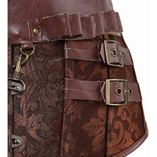 Naisten Steampunk-korsetit - Goottilainen Punk-vyötärökorsetti Retro-muotoileva M