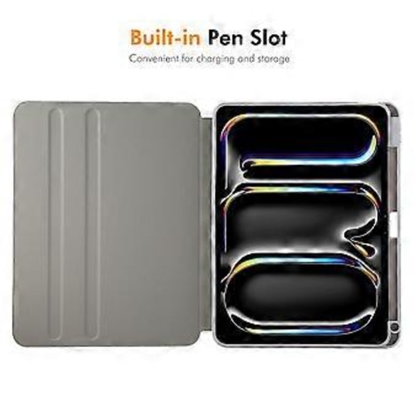 ENKAY PU-fodral för iPad Pro 12.9 2022/ Air 13 2024 (Rosa)