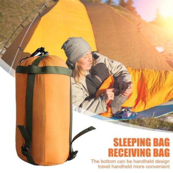 Sovsäck Vattentät utomhuscamping vandring Kuvert Zip Bag Orange